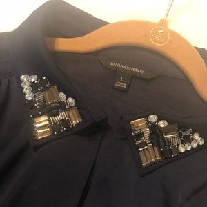 Banana Republic shirt with embellished collar